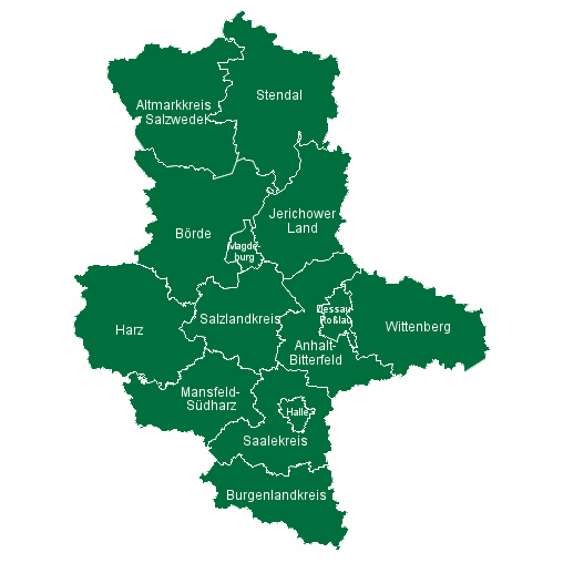 Karte Landkreise und Kreisfreie Staedte