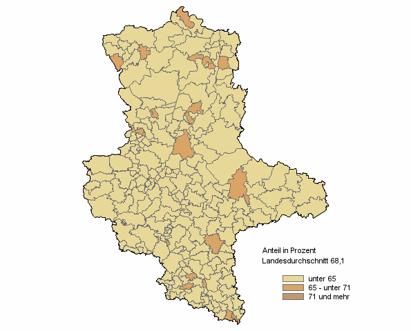 Draufsichtskarte von farbew