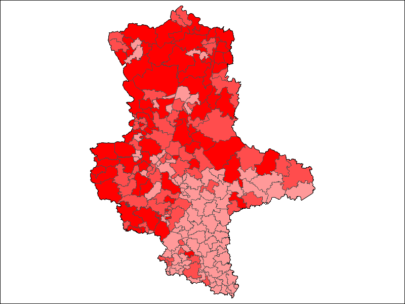 Anteil Zweitstimmen - SPD 