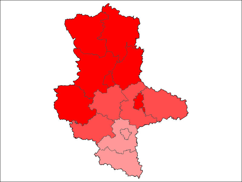 Anteil Zweitstimmen - SPD 