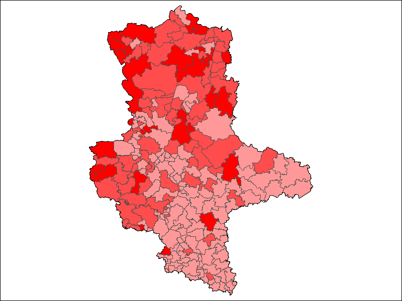 Anteil Zweitstimmen - SPD 