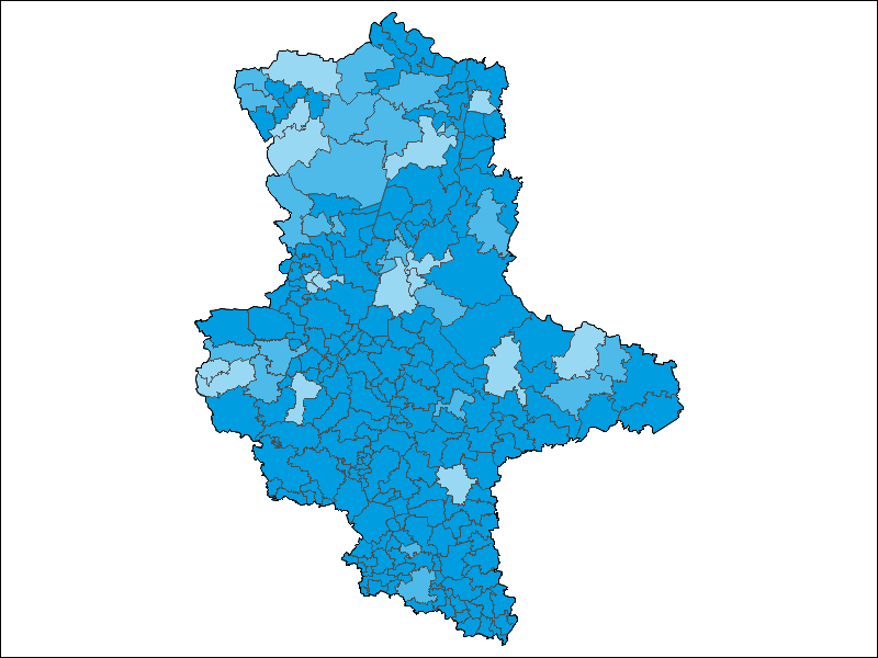 Anteil Zweitstimmen - AfD 