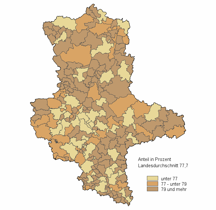 Draufsichtskarte von farbew