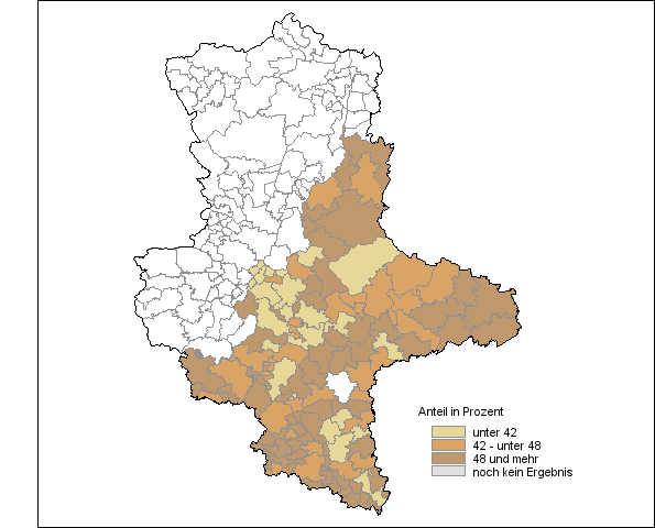 Draufsichtskarte von farbew