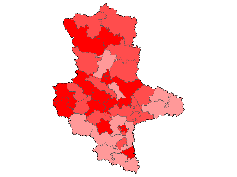 Anteil Zweitstimmen - SPD
