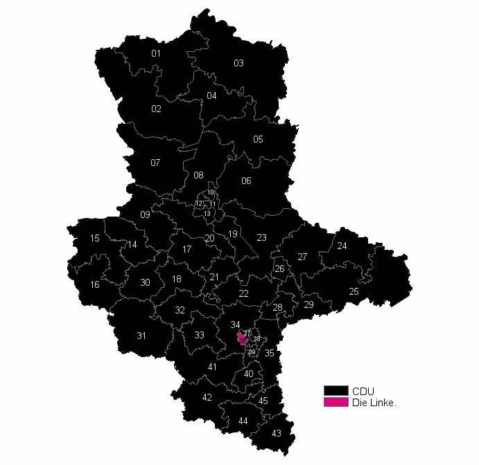 Draufsichtskarte von farbez