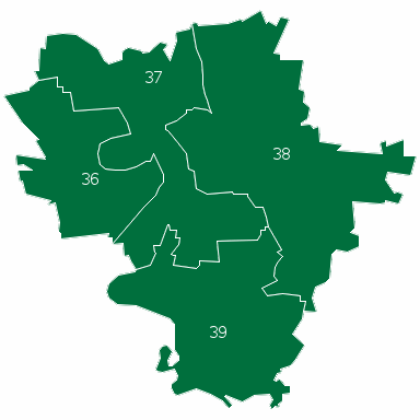 Draufsichtskarte von farbe