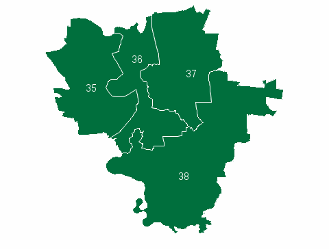 Karte Wahlkreiseinteilung Halle
