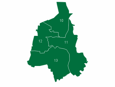 Karte Wahlkreiseinteilung Magdeburg